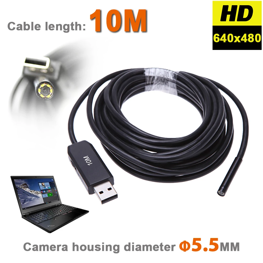bilder für 6 LEDS 5,5mm USB Endoskop Mini-kamera IP67 Wasserdicht Inspektion Endoskop Tube Kamera Wiht 10 Mt Starren Flexible Schlange kabel bilder für 6 LEDS 5,5mm USB Endoskop Mini-kamera IP67 Wasserdicht Inspektion Endoskop Tube Kamera Wiht 10 Mt Starren Flexible Schlange kabel