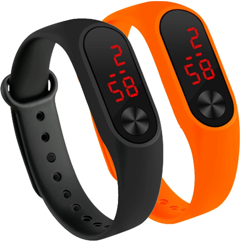 

10pcs/lot boys girls kids children students sport digital led watches popular mens womens promotion plastic gift wrist watches