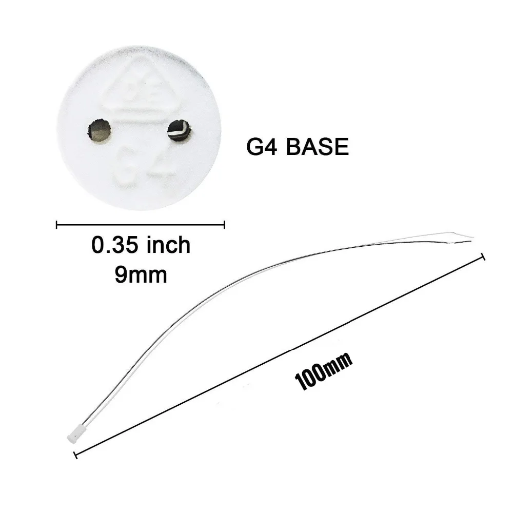 G4 патрон лампы керамический g4 основание патрон головка провода разъем G4 основание патронов для светодиодных ламп прожектор