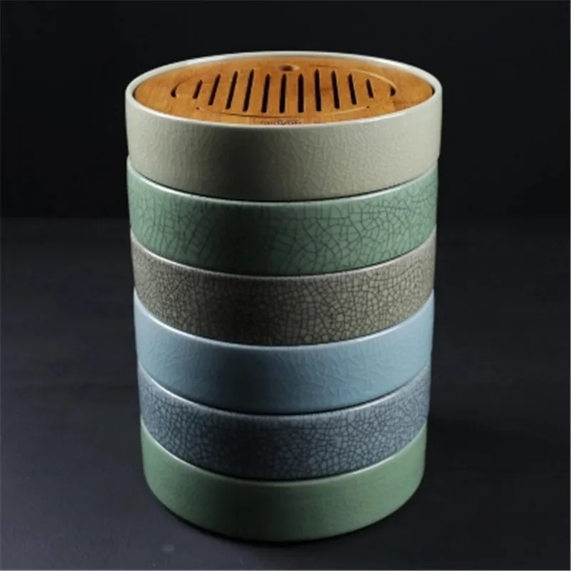 XMT-HOME фарфор Кунгфу чайный поднос японский чайный поднос три слоя бамбуковый коврик 1 шт