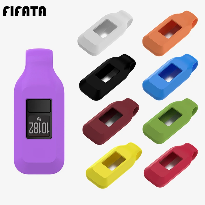 FIFATA для Garmin Vivofit 3/JR Цветной силиконовый чехол карманного ремня клип кейс