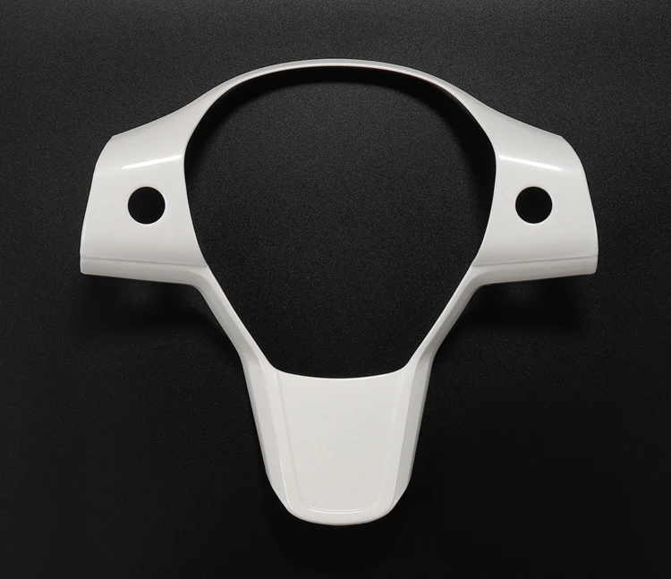 Decorativo do Volante do Carro para Tesla Luckeasy Remendo Modelo Volante Acessórios Quadro Decorativo Vermelho - Branco 3 Abs 23 Luckeasy remendo decorativo do volante do carro