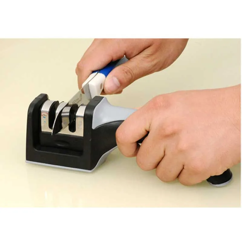 

Kitchen Knives Accessories Multifunction Two Notches Knife Sharpener Sharping Household Quick Portable scissors Sharpener Gadget