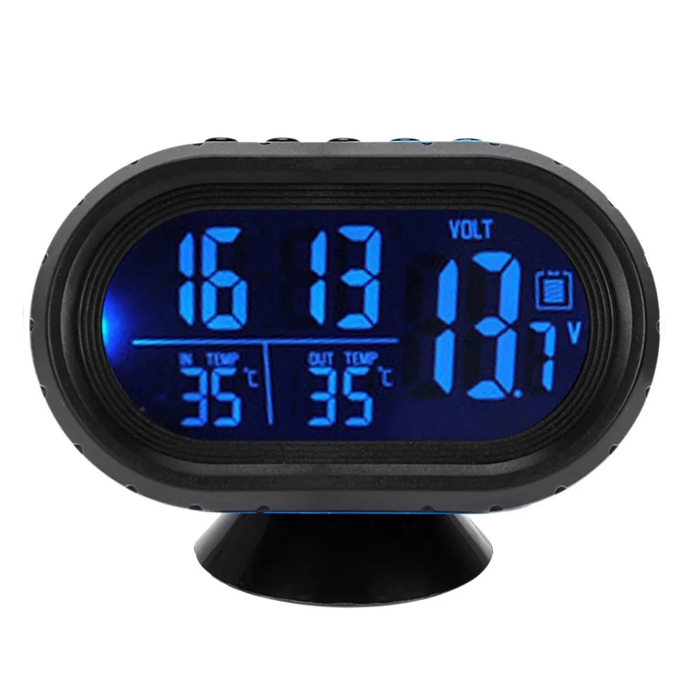 

Car Voltage Monitor Car Clock Thermometer Digital Backlight Snooze Mode Vibrate Car Alert Nap Zapper Alarm for Safety ornament