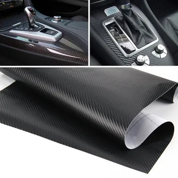 

Sunice Matte Black Carbon Fiber Car Film Wrap Auto-car Exterior Stickers Decorative Vehicle Air Release Bubble Free 1.52x2m