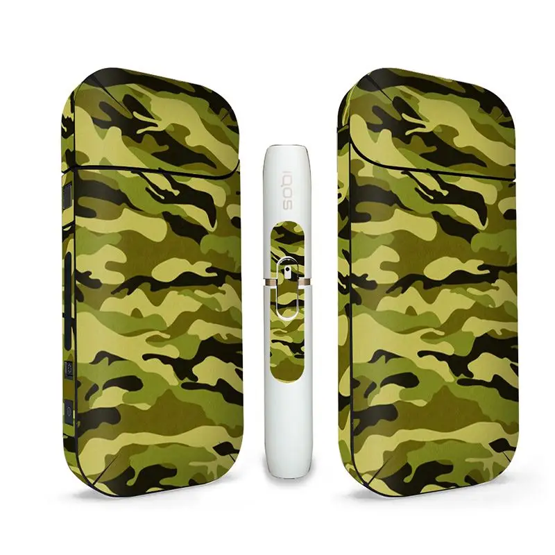 

Protective decal for IQOS 2.4 plus 2 3 cover full body for Electronics Cigarette Charger skin sticker Camo designs