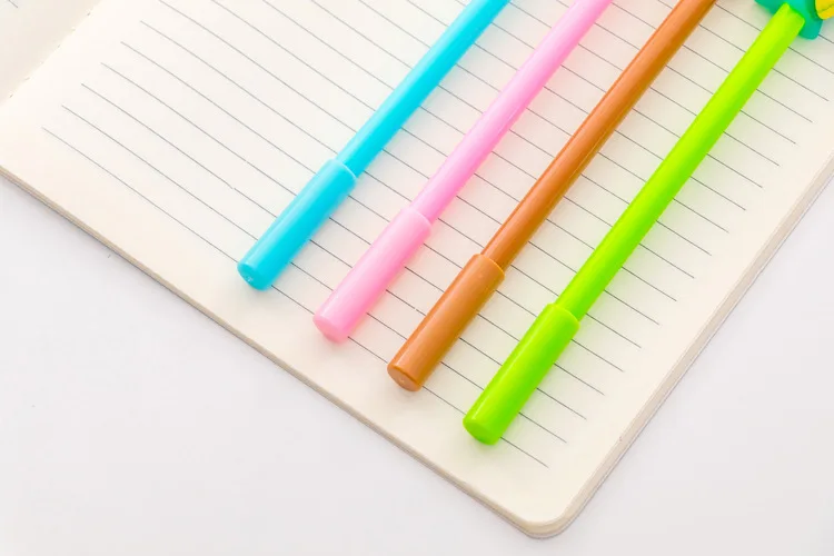 Preta para Escrever Artigos de Papelaria Jonvon Satone Criativo Bonito Colorido Pequenos Dinossauros Neutro Caneta Estudante Atacado 40 Pçs 7 Canetas de gel