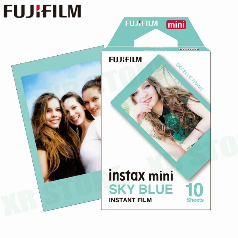 Fujifilm Instax Mini 8 9 пленка Blue sky Fuji мгновенная фотобумага 40 листов для 70 7 s 50 s 50i 90 25 Share SP-1 2 Lomo camera