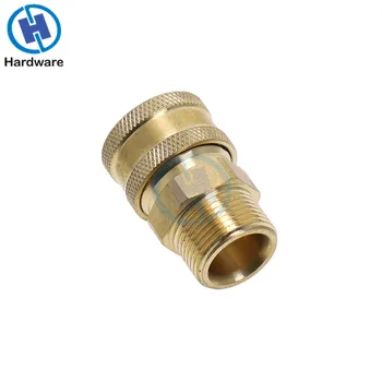 

Copper 3/8" Female Quick Release Adapter Connector Connect to M22 Metric Male Thread Fitting For Pressure Washer Hose
