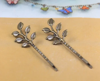 

100pcs/lot bobby pin antique bronze 19*37mm hair clip jewelry