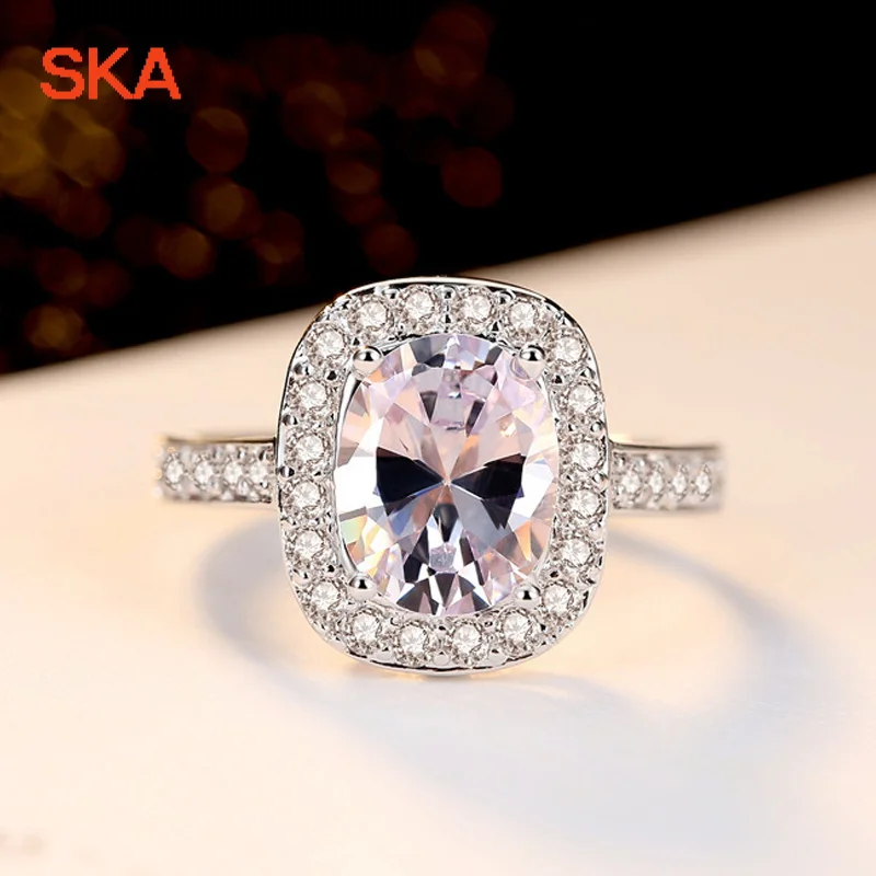 SKA обручальное кольцо кольца для Для женщин костюм Bague ювелирное изделие розовое