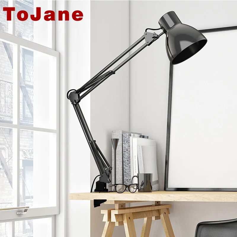 ToJane TG801 Long Swing Arm Desk Lamp Led Table Lamp Office Led Reading