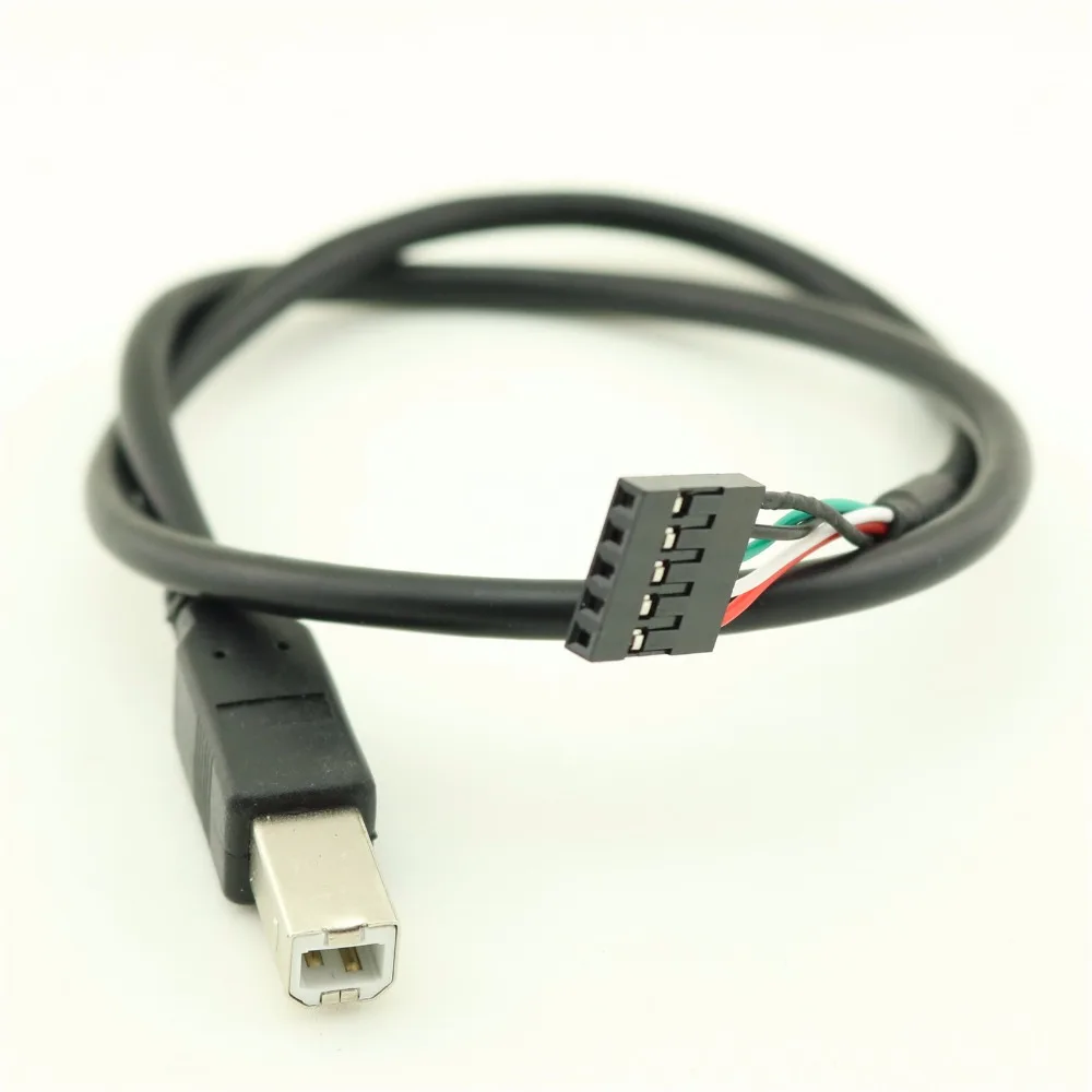1 шт. 50 см USB 2 0 Тип B штекер Dupont 5 контактный Женский адаптер материнской платы