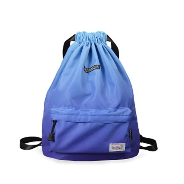 Bag  Summer Waterproof Gym Bag Sports Bag Travel Drawstring Bag Outdoor Bag Backpack for Training Swimming Fitness Bags Softback blue