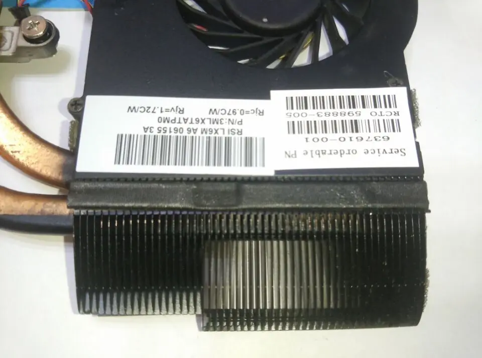 Оригинальный Для HP pavilion DV6 DV7 3000 dv7 4000 радиатор охлаждения и вентилятор 610777 001 610778