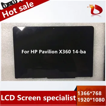 

Free shipping 14" FHD LCD Display with TOUCH for HP PAVILION X360 14M-BA 14-ba series LED Screen Replacement 1920*1080/1366*768
