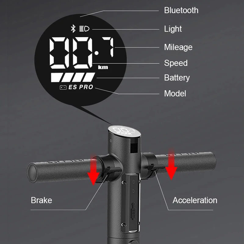 Sale Jasion ES PRO Electric Scooter 300W 36V Electric Kick Scooter with Front and Rear Suspesions Light Weight Folding Scooters 5