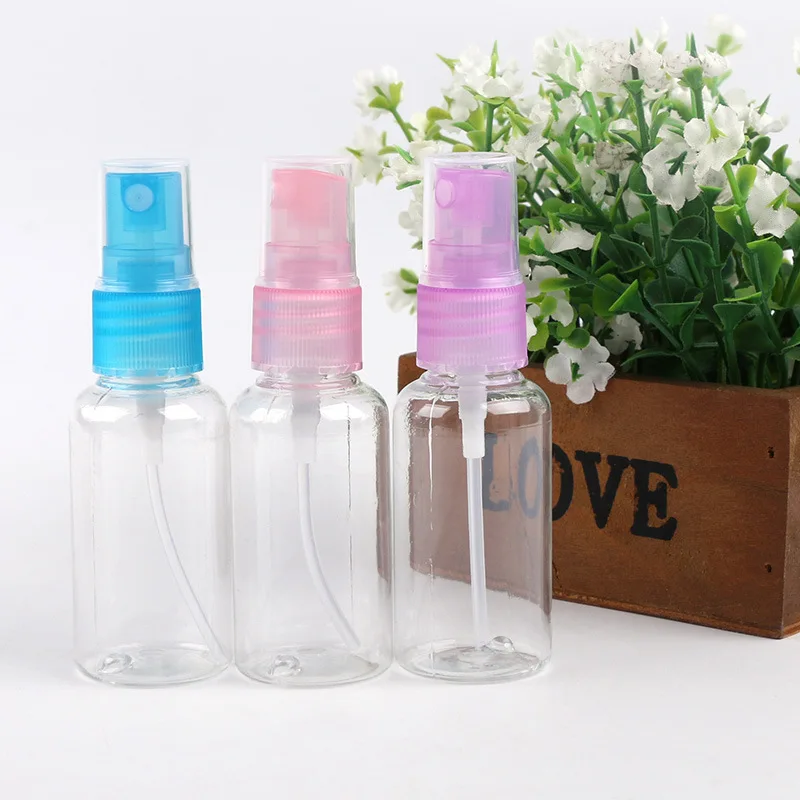 

2pcs Small Plastic Spray Refillable Bottles Perfume Bottle Water Spray Perfume Cosmetic Containers