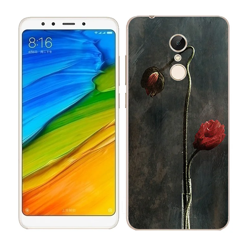 Чехол для Xiaomi Redmi 5 мягкие телефонные чехлы из ТПУ с рисунком|mobile phone cases|case for xiaomiphone