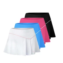 Женская летняя Классическая теннисная юбка, юбка-шорты для тенниса с двойной подкладкой, юбка-штаны для бадминтона, защищающая от опорожнения, короткая юбка для девочек