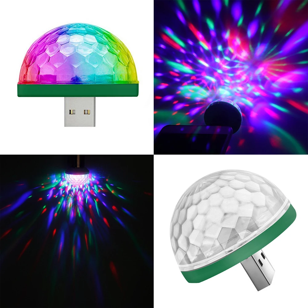 DONWEI мини 3 Вт RGB Хрустальный Магический шар праздничный светильник Ночной светильник с музыкальным управлением мигает светильник для концертная Дискотека KTV рождественские Вечерние