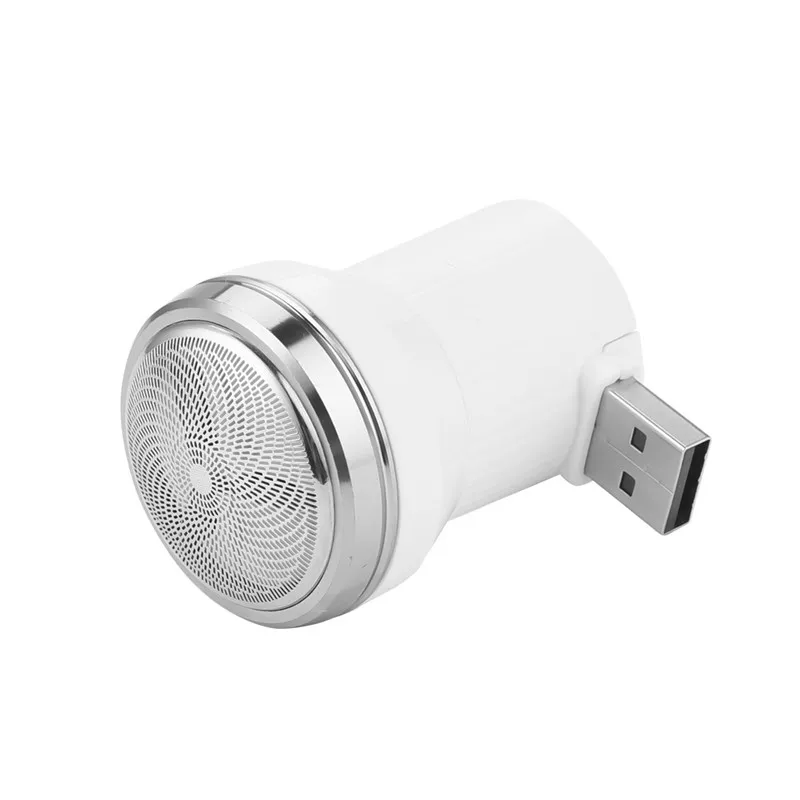 Портативный мини-электробритва USB триммер для бороды 3D плавающая головка из нержавеющей стали бритва для усов путешествия Кемпинг 31