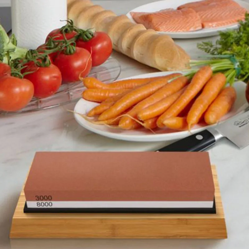 Водный камень Whetstone 3000#8000# с Whetstone подставкой Противоскользящий 6*3*18 см кухонные инструменты точильный камень точилка