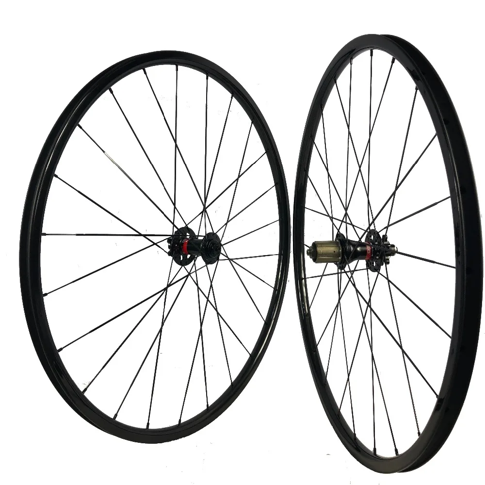 

six bolts carbon wheels disc brake cyclo cross 20mm depth clincher tubular rim 23mm for road bicycle upgrading ride OEM wheelset