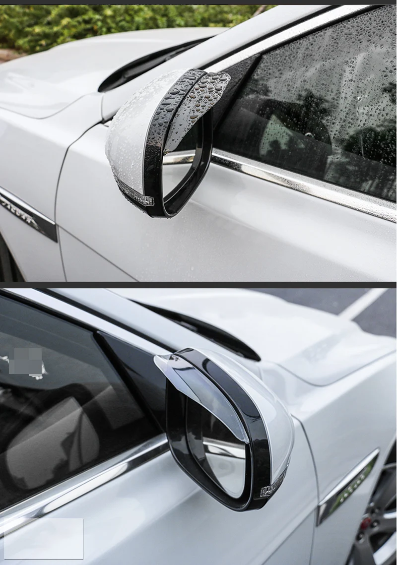 2PC Car rearview mirror rain brow cover For Ford Focus 2 3 Fiesta Mondeo MK4 Ranger Toyota Corolla chr RAV4 yaris