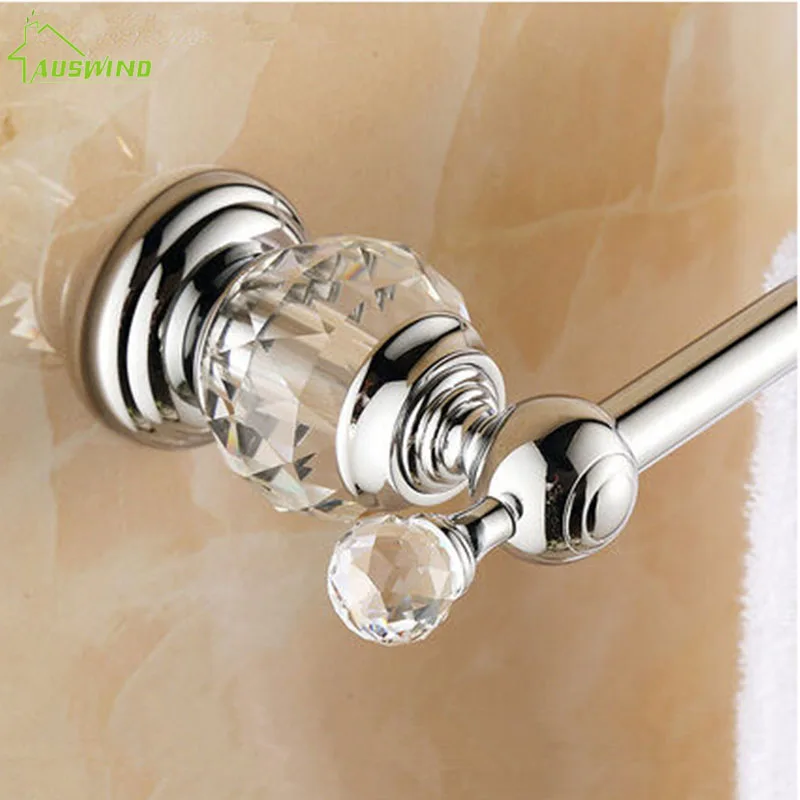 Chrome Brass Crystal Silver Towel Bars Finish Bar Polished Chrome