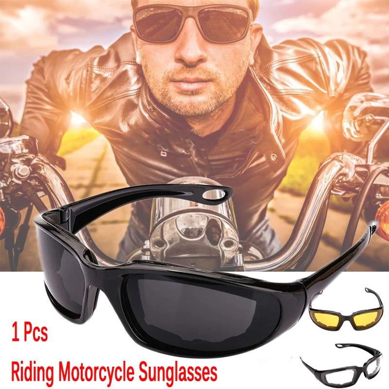 3PCS Windproof Cycling Sunglasses Motorcycle Bicycle Protective Riding Glasses