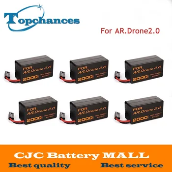 

6PCS Newest High Capacity 2000mAh 11.1V Powerful Li-Polymer Battery For Parrot AR.Drone2.0 Quadcopter