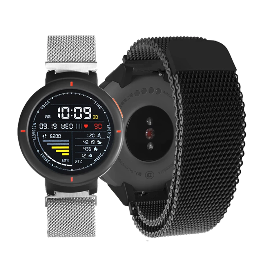 Ремешок для часов из нержавеющей стали для Xiaomi Huami Amazfit Verge 3, сменный ремешок, браслет, ремень для Amazfit Verge, аксессуары