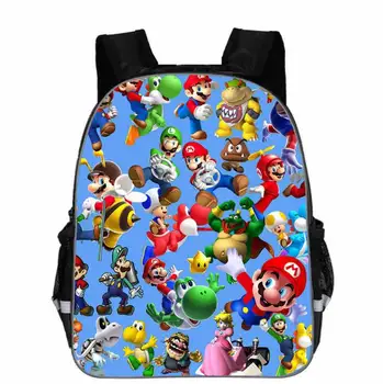 

New Super Mario Bros Kindergarten Infantile Small School Bags Sonic Bookbags Children Baby Toddler bag Kids Backpack