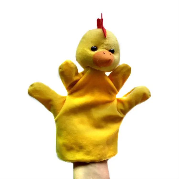 5 pcs/lot,Plush chicken hand puppet, stuffed chicken hand puppet, hand
