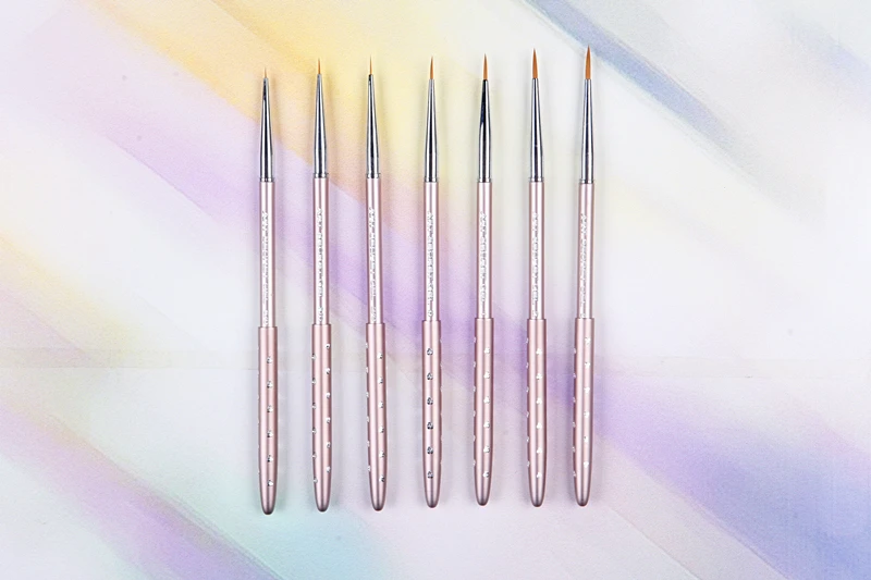 

High quality 1PC SBA-311Liner Korean synthetic hair chrome plated ferrule nail art cosmetic makeup brush for a manicure