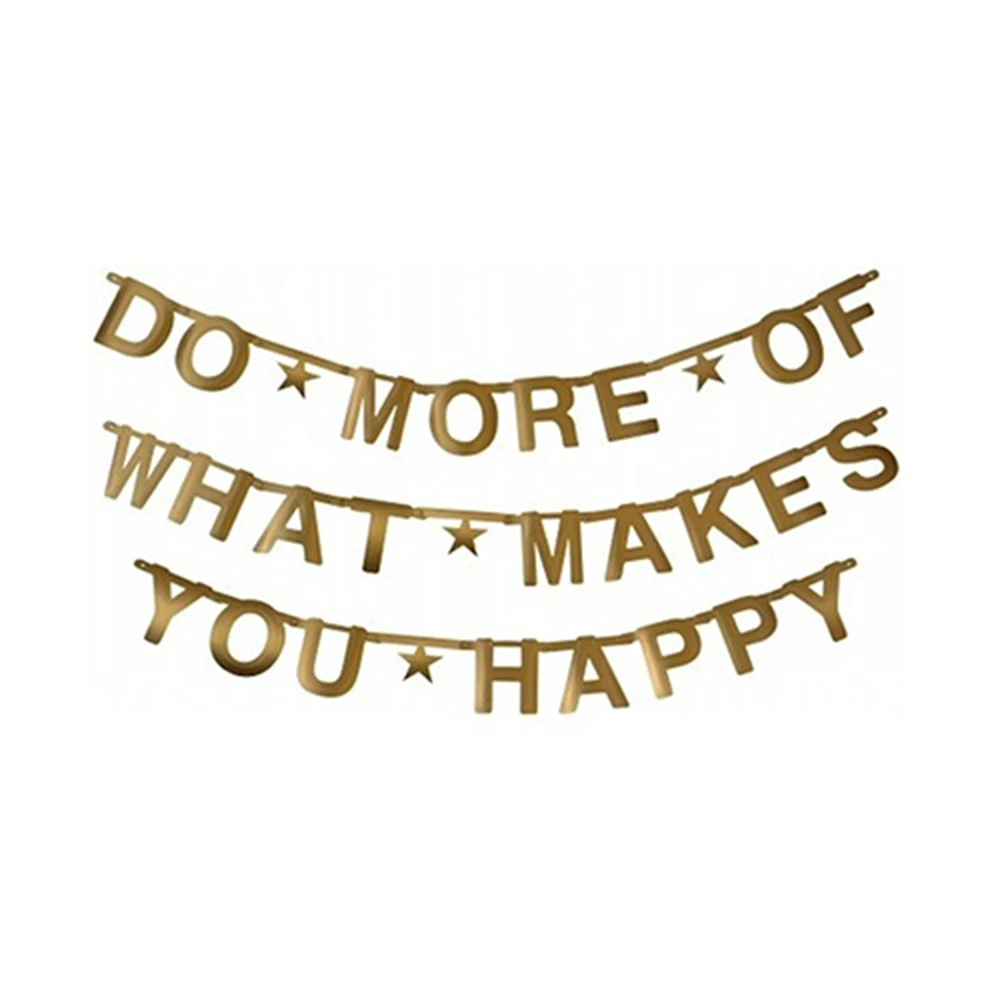 

Gold DIY Letter Banner Custom Symboles Banner for Birthday Wedding Showers Photo Backdrops Home Space Window Deocration