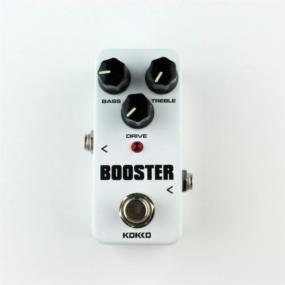 KOKKO FBS-2 мини-педаль для гитарного эффекта овердрайв Guitarra Overdrive Booster высокомощная трубка гитара двухсегментный эквалайзер-эффект