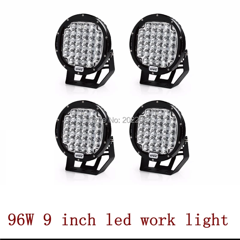 

4 X 96W SPOT 12V 24V Lamp Led Work Light Bulb Boat Tractor Truck Offroad SUV UTE