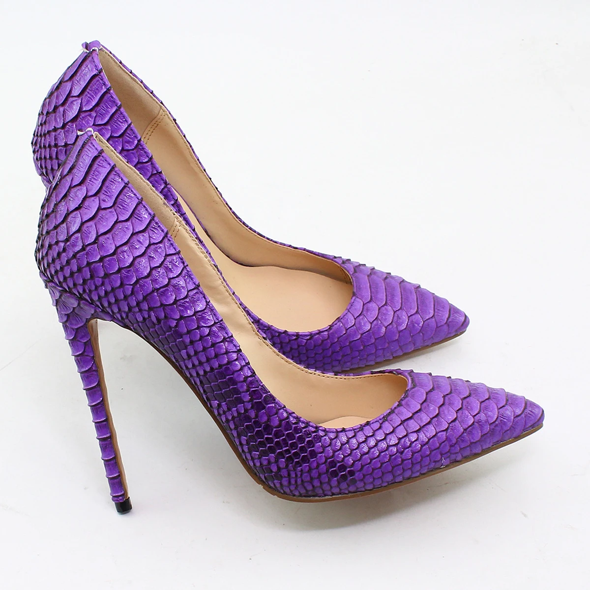 

Aimirlly Women Shoes Pointed Toe High Heels Pumps Fish Pattern Stilettos Ladies Party Clubwear Shoes Sexy Thin Heels Slip-on