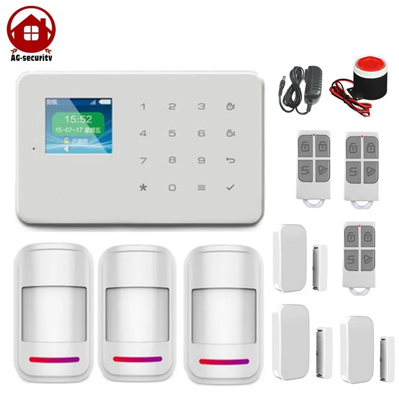 Smart Home Security Touch Screen Panel 1.7 inch TFT wireless auto dial alarm system GSM Alarm