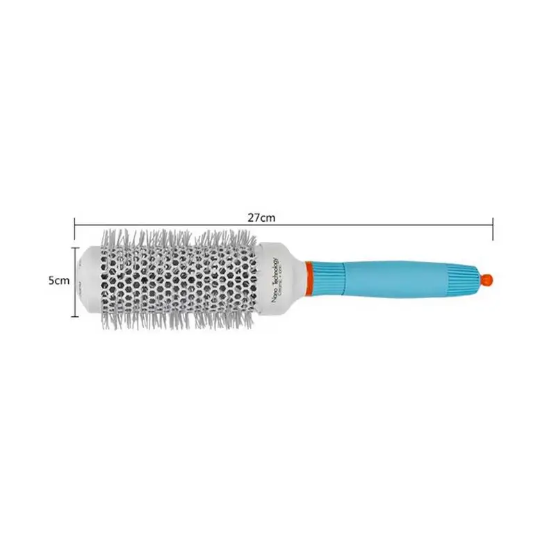 Парикмахерская расческа для укладки высокотемпературная стойкая нейлоновая зубная щетка для укладки волос круглая щетка-Расческа для использования дома и в салоне 4 размера - Цвет: Black
