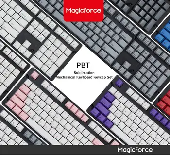 

MAGICFORCE PBT Two-Color Moulding 108 Key Mechanical Keyboard Keycaps For Mechanical Keyboard Cute Mixed Color PBT Keycaps