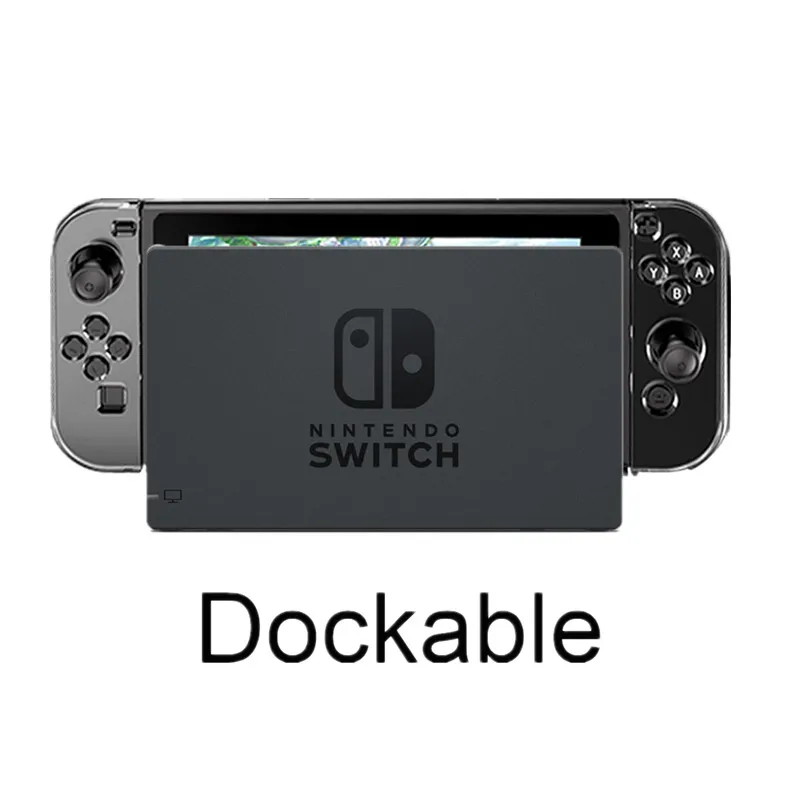 Жесткий защитный чехол из поликарбоната для kingd Switch NS NX чехол прозрачный Кристальный корпус консоль контроллер аксессуары с подставкой Чехол s
