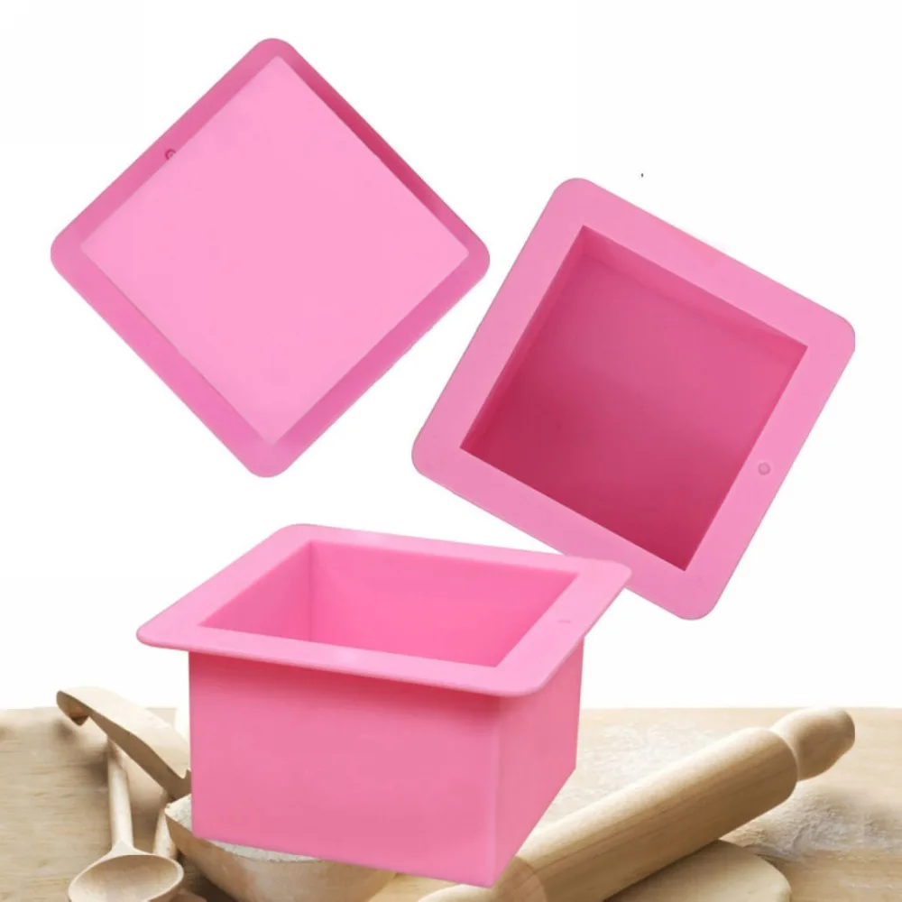 

500 ml Large Cube Square Soap mold Candle Cake Jelly Candy Silicone Mold Mould