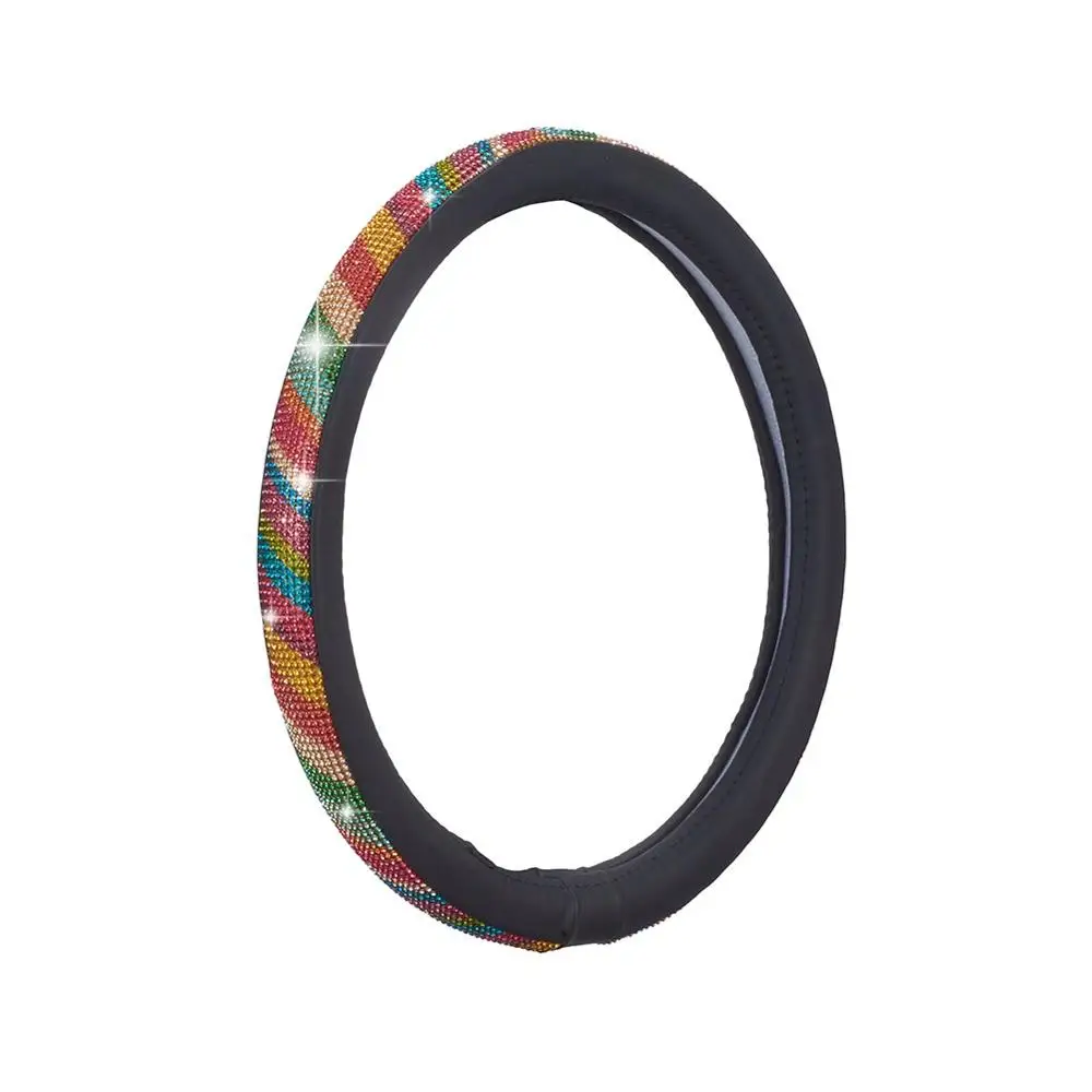 

Colorful Car Steering Wheel Cover PU Steering Covers Shiny Protection Cover