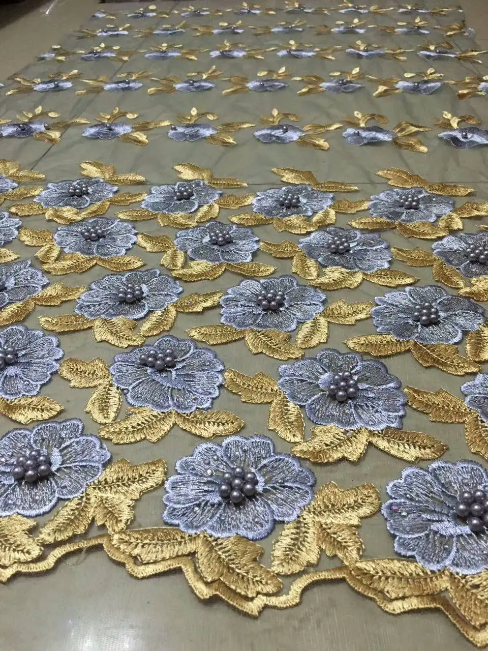 Wholesale Multicolor African French Lace Fabric High Quality Nigerian