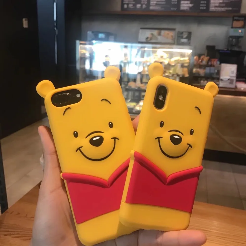 Oryksz для iPhone 7 Чехол Милые Носки с рисунком медведя из мультика мягкий силиконовый