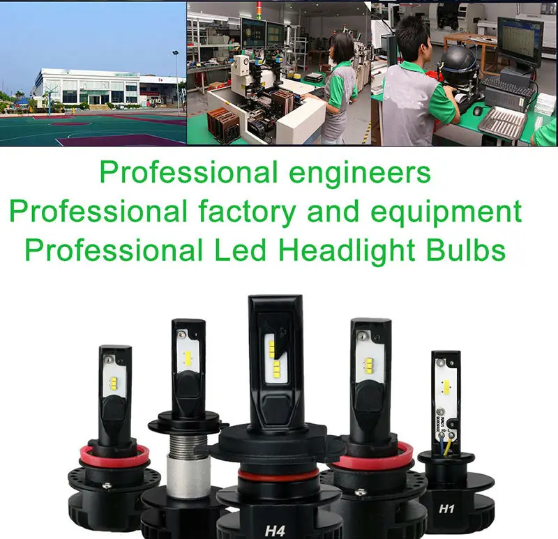 Super Bright DSS V7 H1 H4 9003 H7 H8 H9 H11 H16 9005 9003 HB3 HB2 Led Headlight Bulb Fog 6000K 12V 24v Automobile Headlamp Front Bulb Fanless upgrconversion kit upgrade kit light Source  (17)