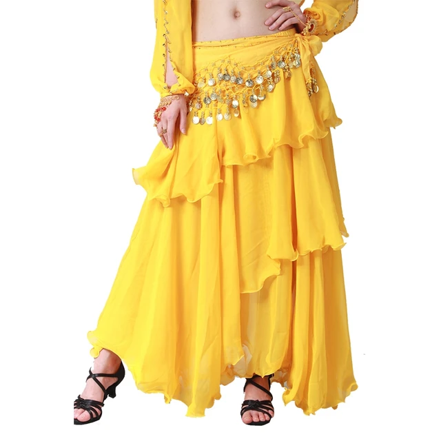 3 Layers Indian Clothing Women Bollywood Dance Wear Indian Pleated